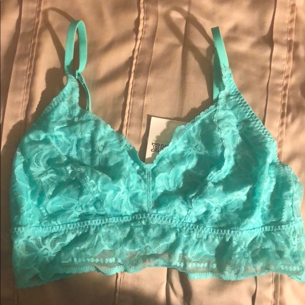 NWT Victoria Secret Aqua Bralette (L)